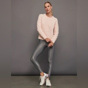 Carbon38 Pink Pearl Embellished Sweater XS